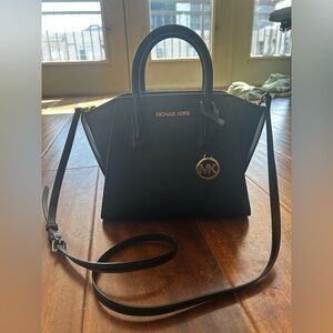 Michael Kors Avril Small Pebbled Leather Satchel
